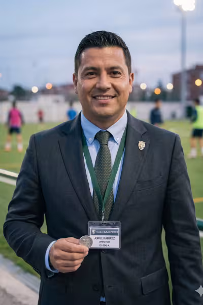 Imagen del presidente del club